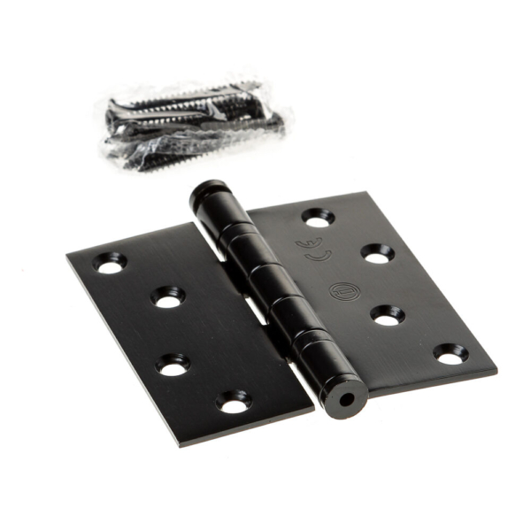 Kogellagerscharn.recht 3,5" 89x89x2.5 zwart-