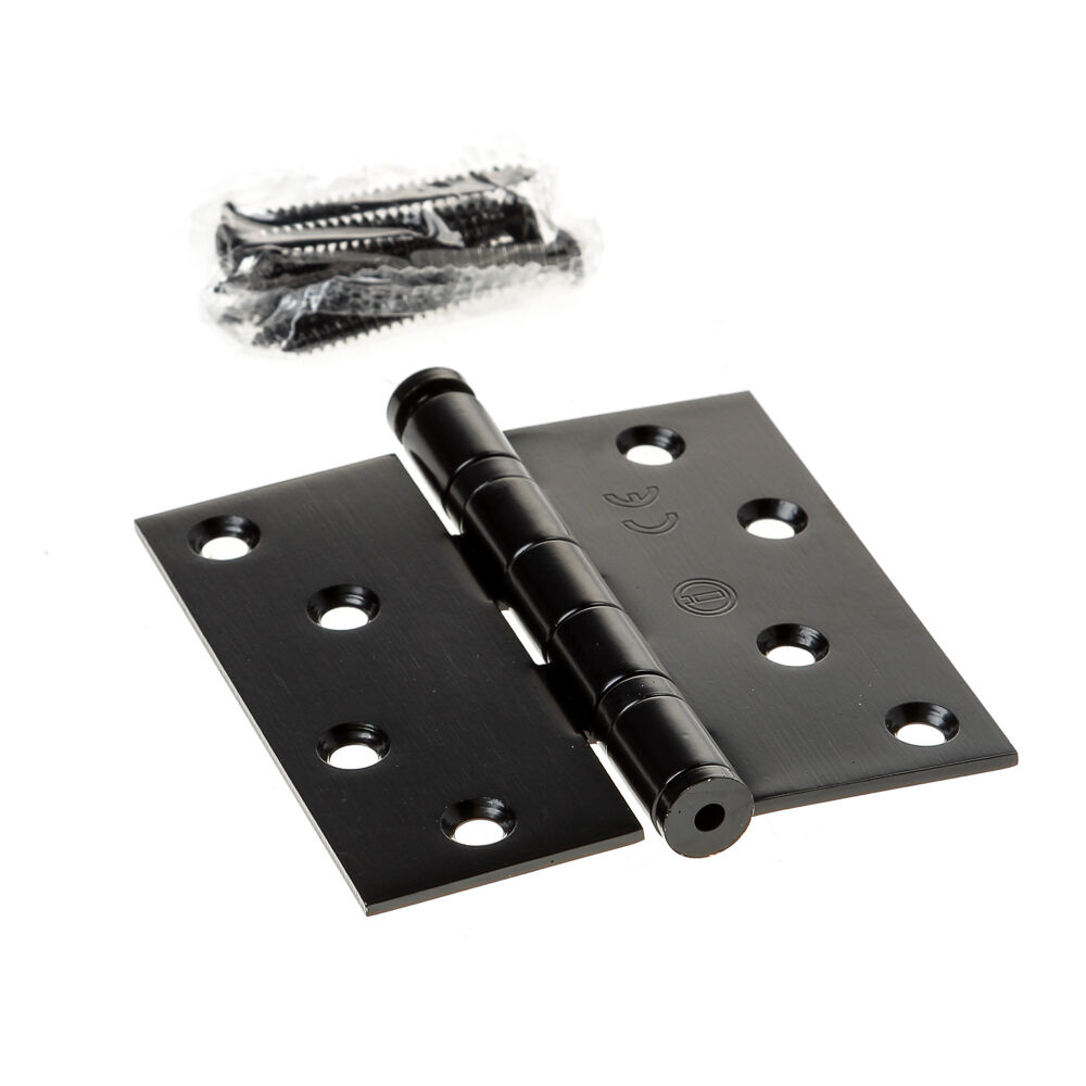 Kogellagerscharn.recht 3,5" 89x89x2.5 zwart-