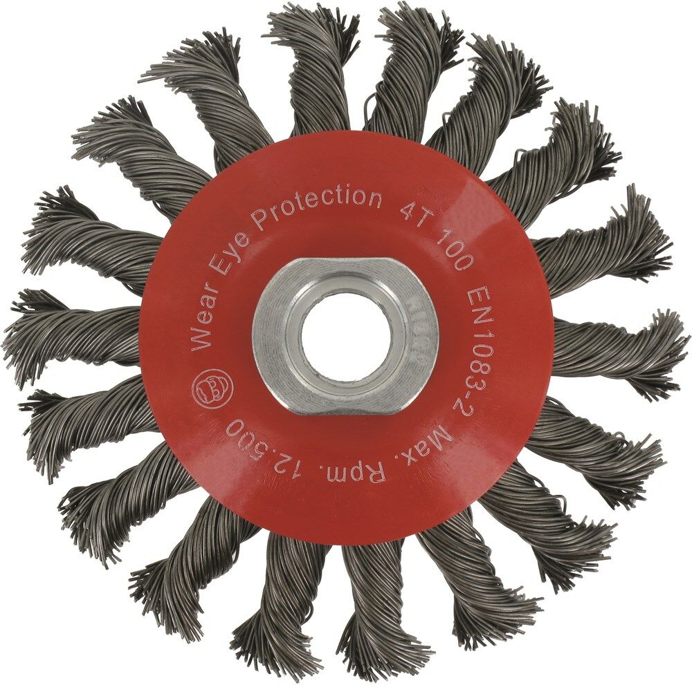 Kegelborstel M14 100x0.50mm getordeerd staal