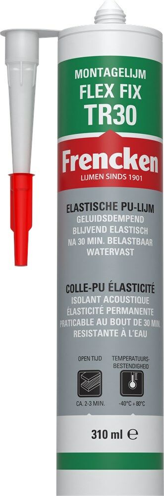 Frencken montagelijm Flex Fix TR30 in koker (310ml)