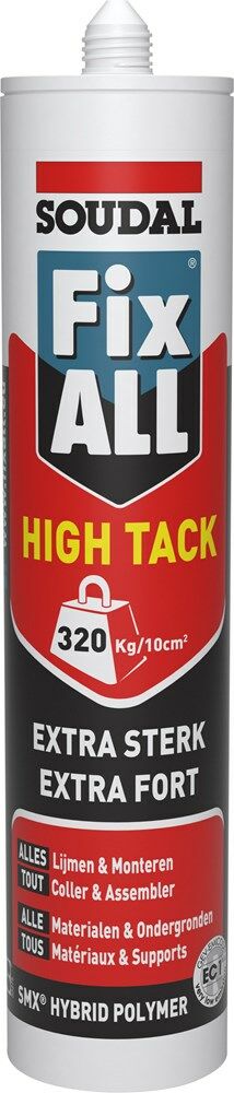 Soudal lijmkit Fix All High Tack clear (290ml)