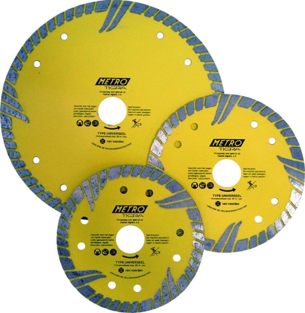 Diamantzaagblad Metro Tigra dia 150mm asgat 22,2mm
