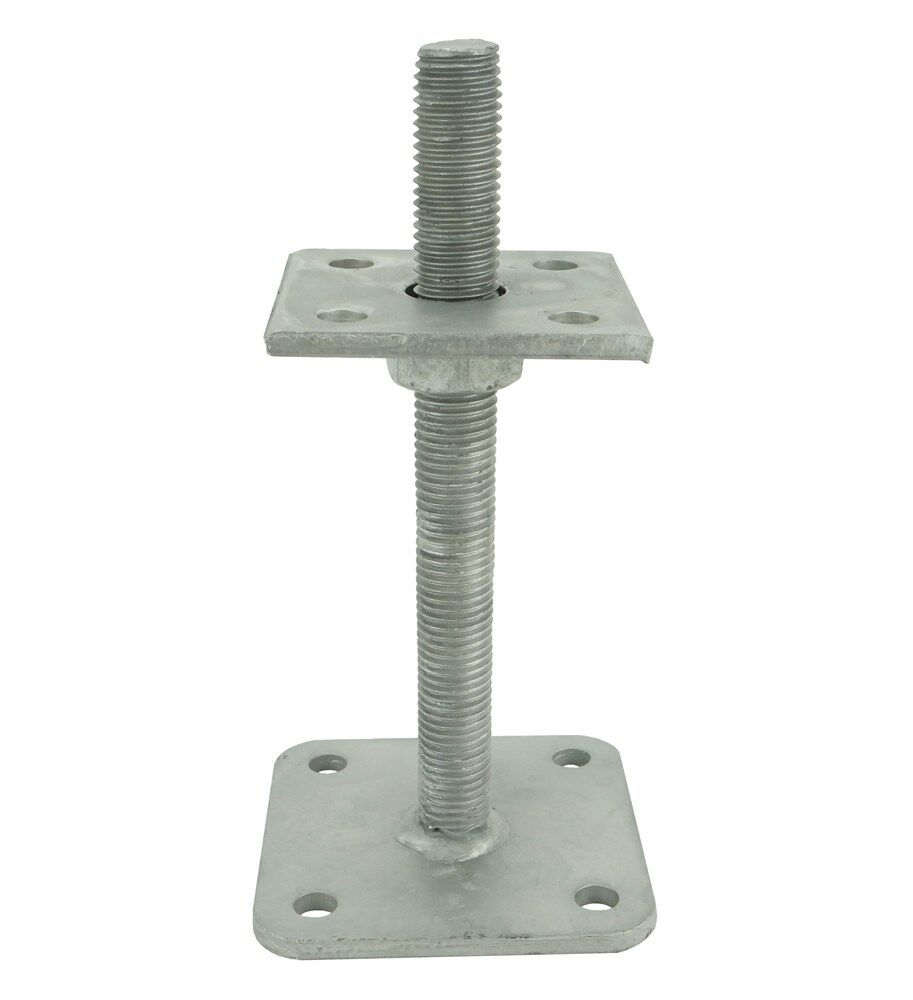 GB paalsteun verstelbaar vz 100x100mm/ 80x80x8mm