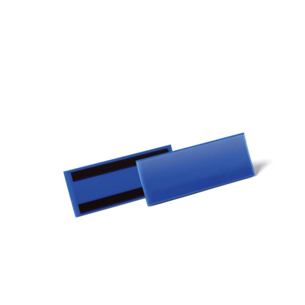 Etikettenhouder B210xH74mm blauw magnetisch 50
