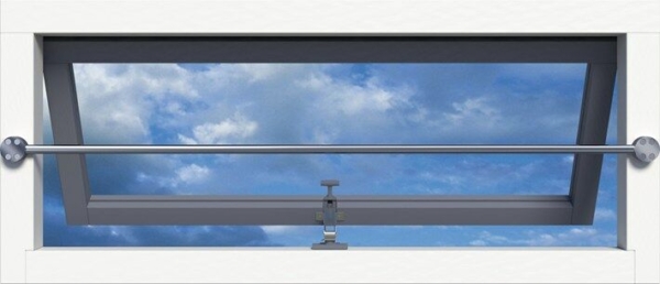 Set van alum.steunen odd (2), incl. RVS stang