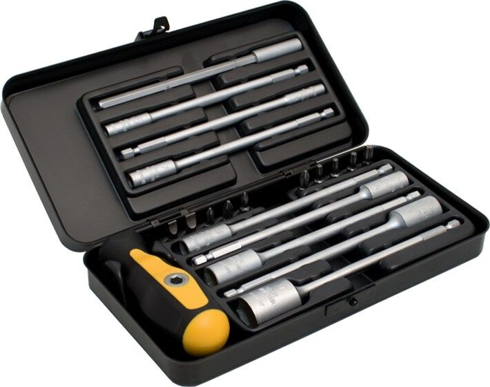 Soksleutel/bitset in kist 20dlg