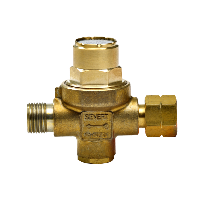 Propaandrukregelaar zonder manometer 2 bar 6 kg/h G 3/8 inch LH SIEVERT
