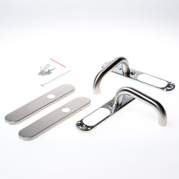 Deurkruk op schild blind+nok.7mm Ital EN1906.