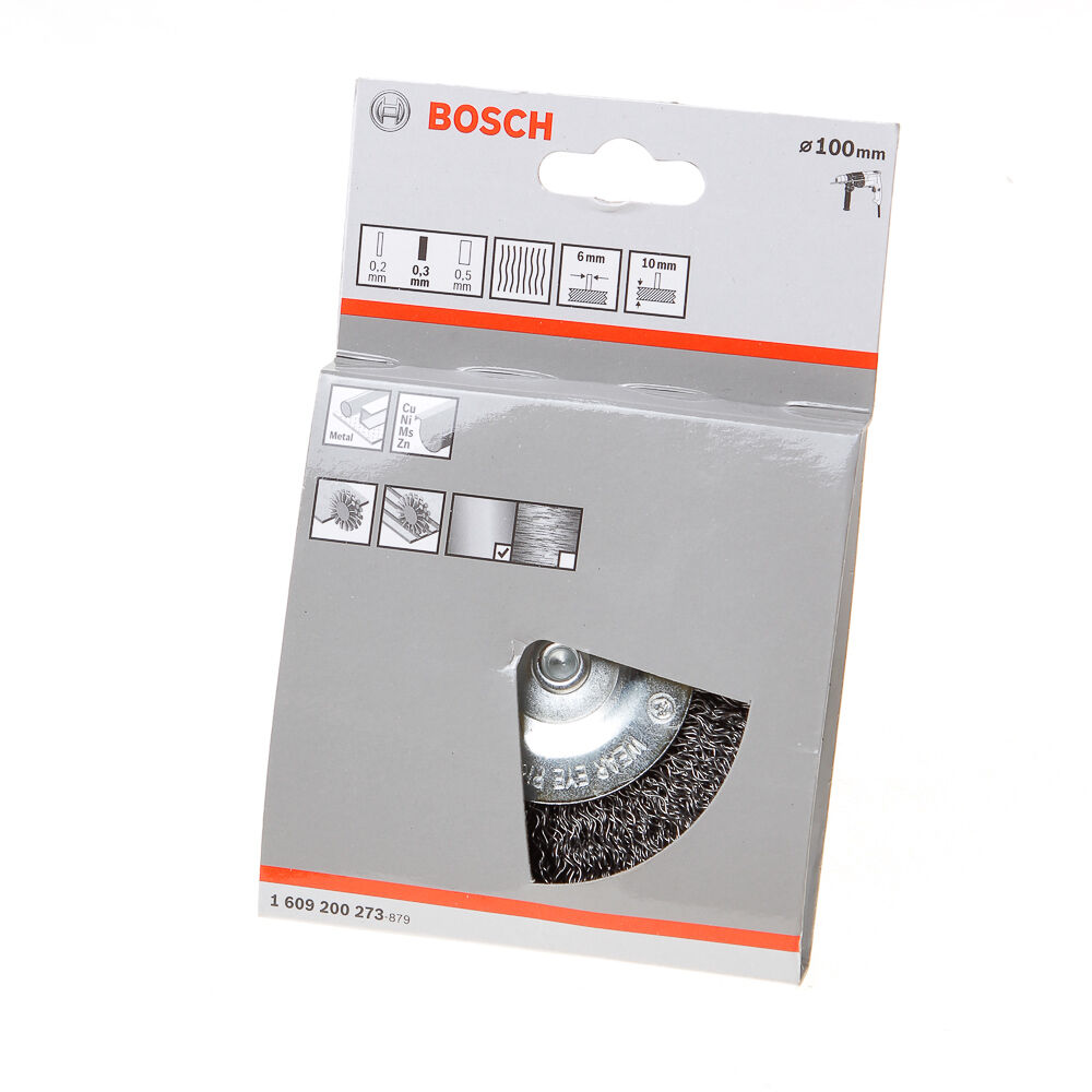 Stiftborstel 100/0,3mm stift 6mm