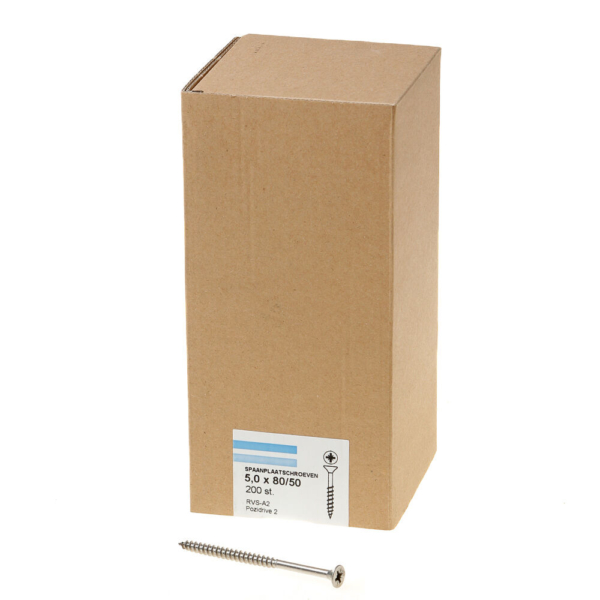 Spaanpl.schr.rvs pk pz2 5.0X80/50 dd