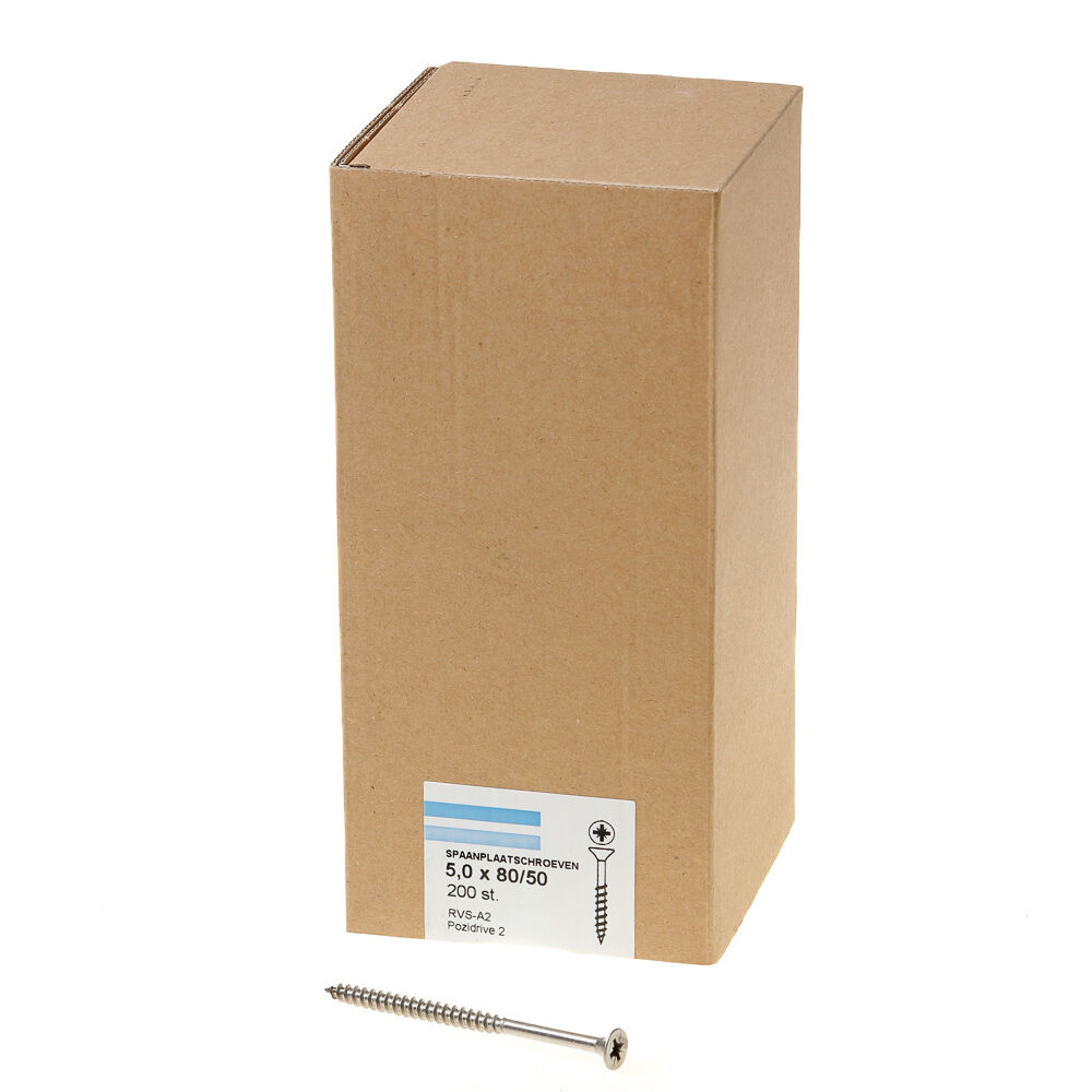 Spaanpl.schr.rvs pk pz2 5.0X80/50 dd