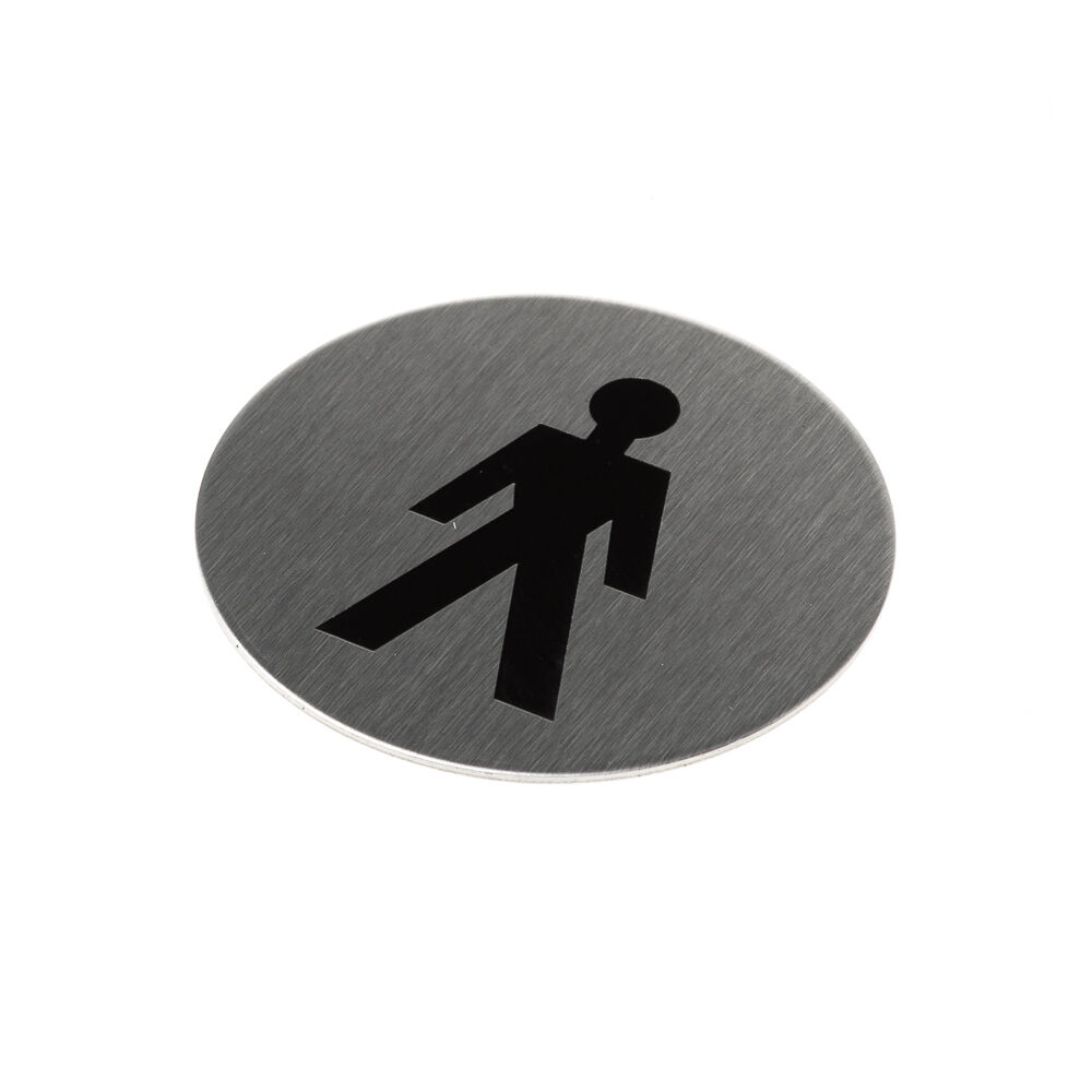 Pictogram rvs zelfkl.75mm heren