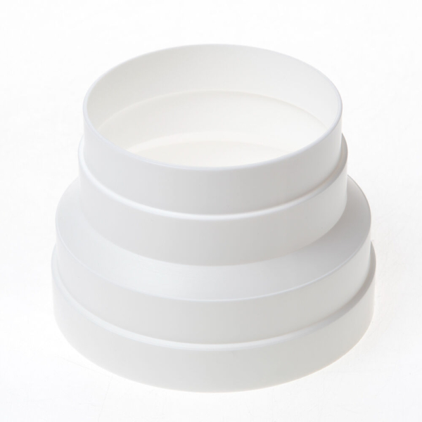 Verloop pvc wit 100-125
