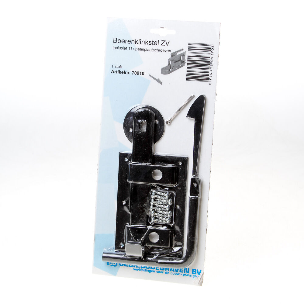 Boerenklinkstel SVP EPZ zwart