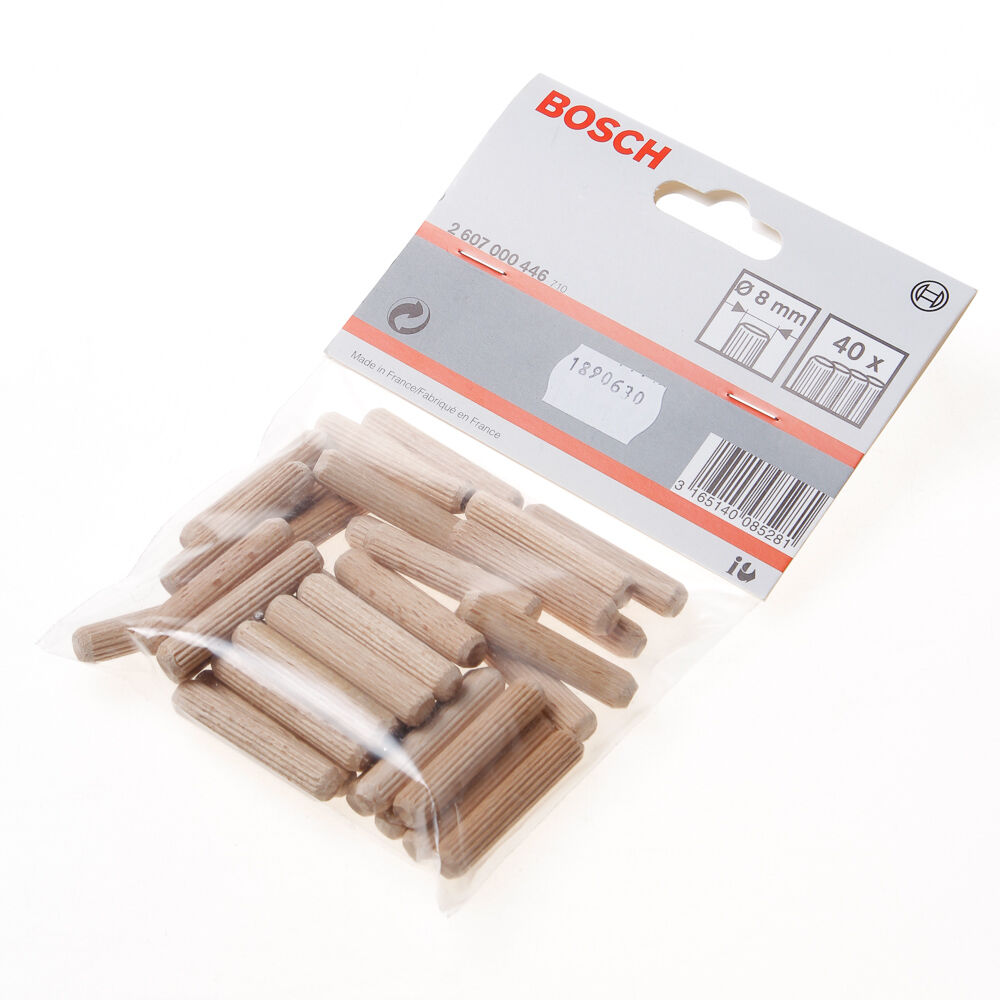 Zak deuvels geribbeld 8x40mm (40)