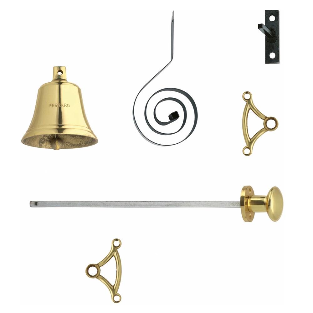 Trekbel messing gelakt