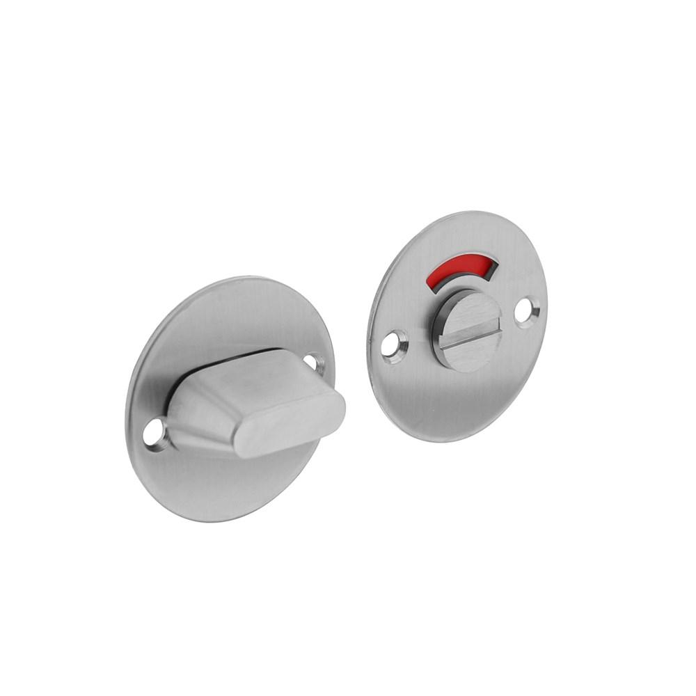 Rozet rond plat 50 mm WC met 8 mm stift rvs g