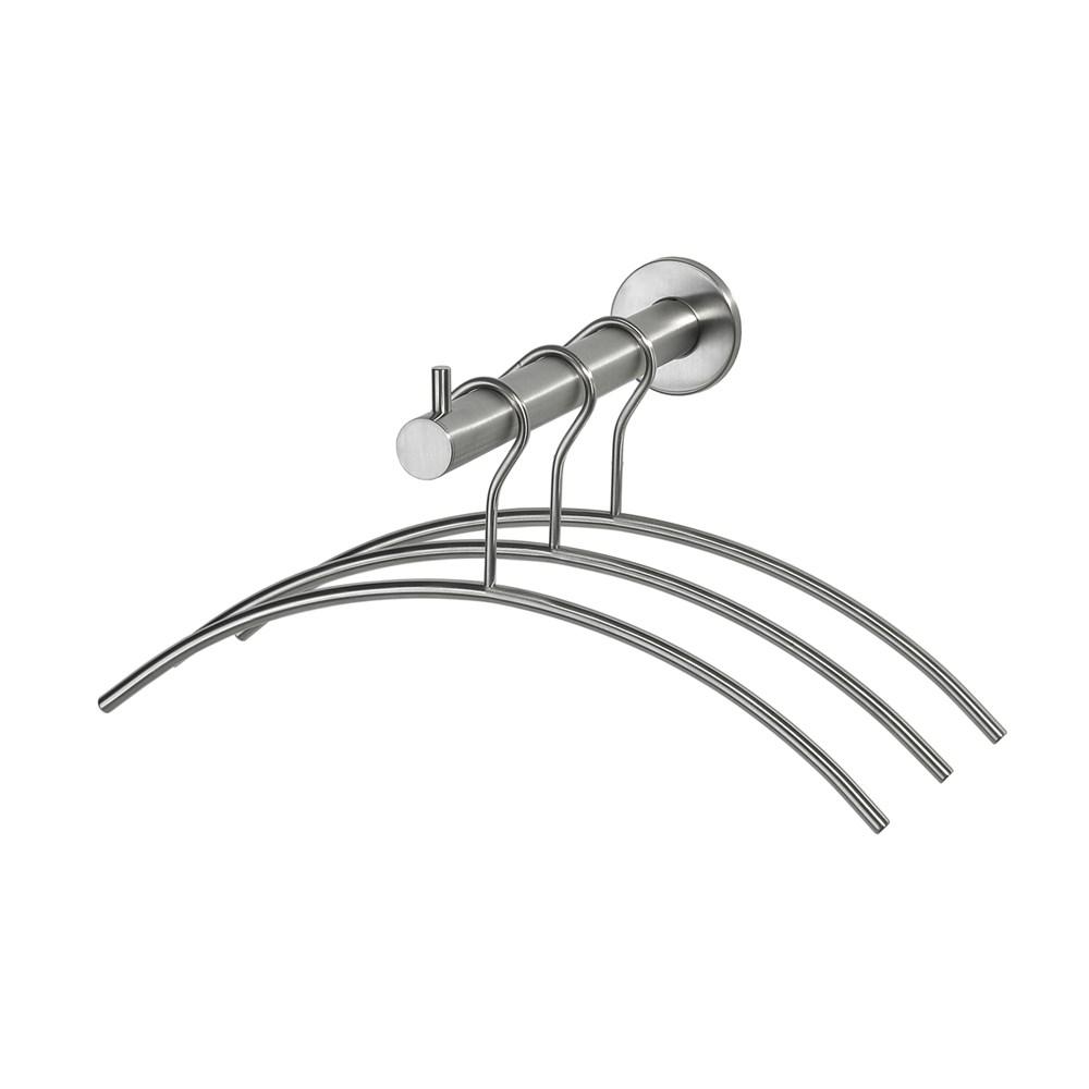 Garderobesteun roestvaststaal geborsteld