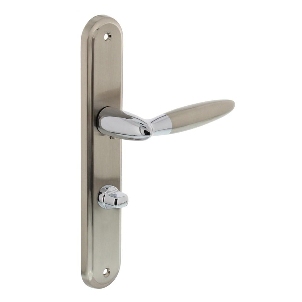 Deurkruk Elen op schild WC 63 mm chroom