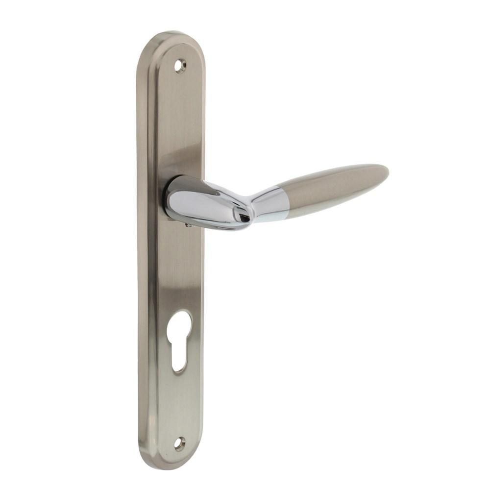 Deurkruk Elen op schild PC 72 mm chroom