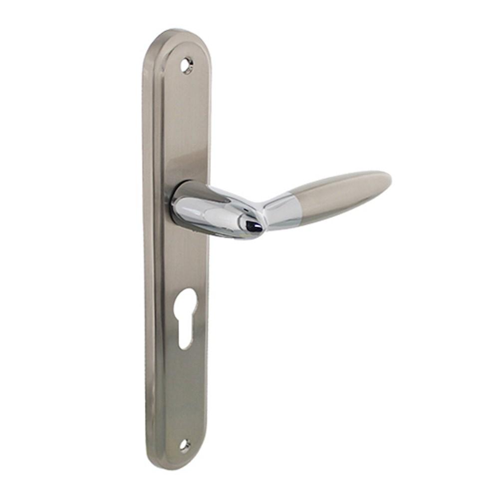 Deurkruk Elen op schild PC 55 mm chroom