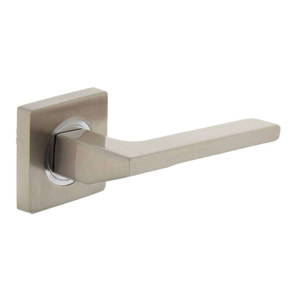 Deurkruk Ben op vierkant rozet nikkel mat