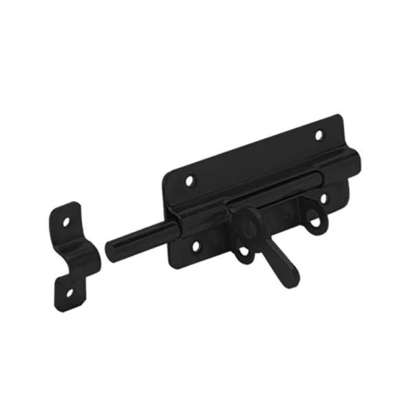 Hangslotgrendel zwart 100x52mm 744351