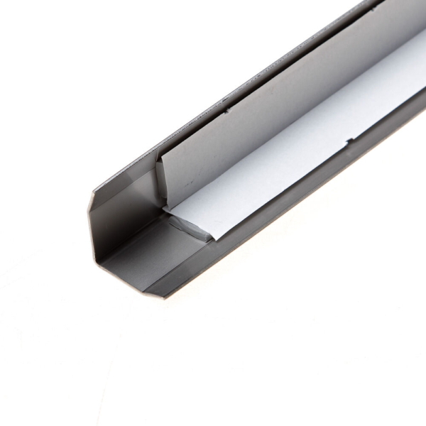 Hoekbesch.rvs zelfkl.25x25x1 3000mm