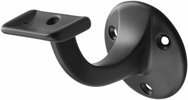 Leuninghouder 65 vlak zwart opschr.3502-70