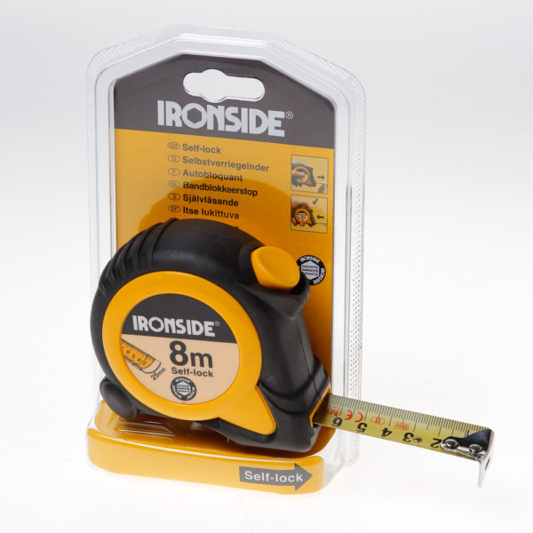 Rolbandmaat Irons.rubber 8mx25mm ABS