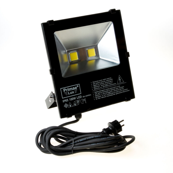Bouwlamp led 100W 5mtr.snoer Kl.II