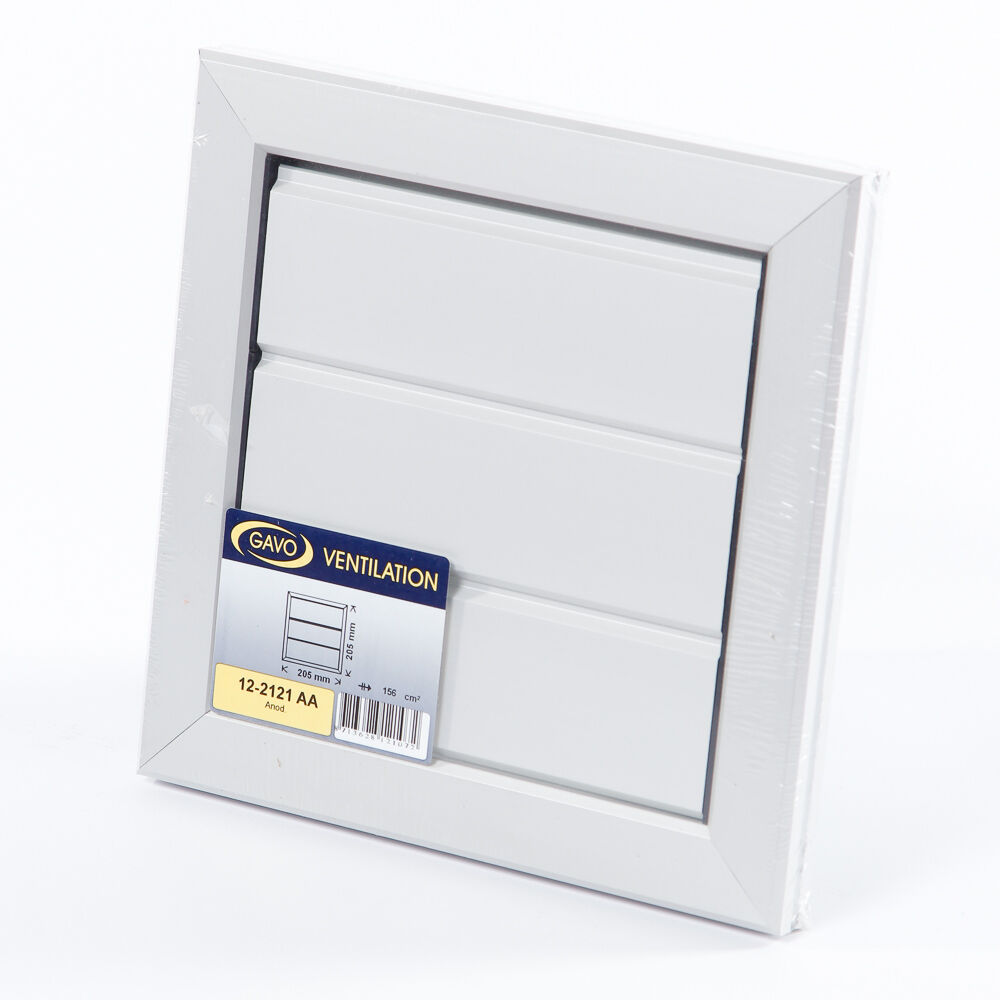 Overdrukrooster alu.205x205mm