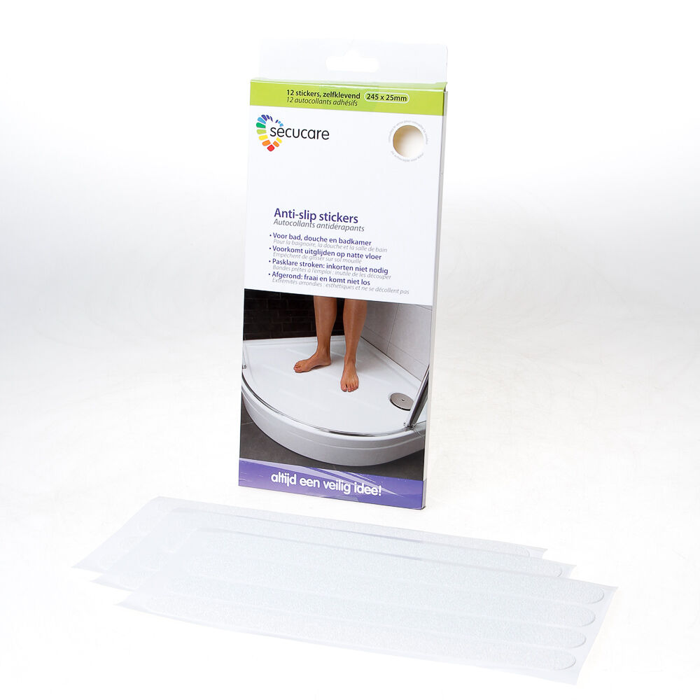 Anti-slip sticker 25x245 mm wit(12)