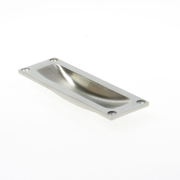 Schuifdeurkom rvs recht 120x40 geboord