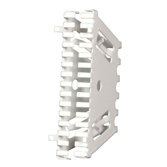 Stootvoegrooster Bijenbekje rvs 50mm RAL9010 zuiverwit