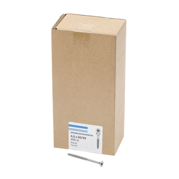 Spaanpl.schr.rvs pk tx20 4.5X60/35 dd