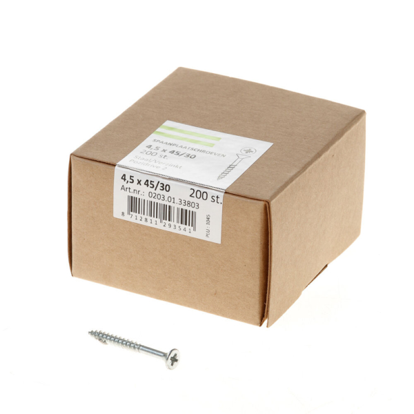 Spaanpl.schr.vz pk pz2 4.5X45/30dd