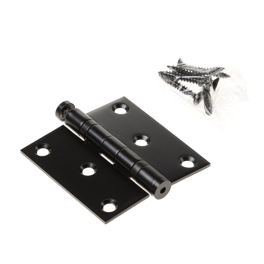 Kogellagerscharnier 76x76x2,5 zwart