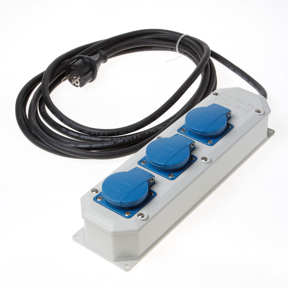 Verdeelblok+5m kabel 3dlg