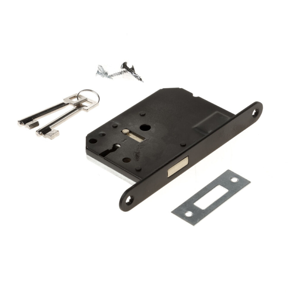 Woningbouw kastslot SL56 zwart dm.50+sl.pl