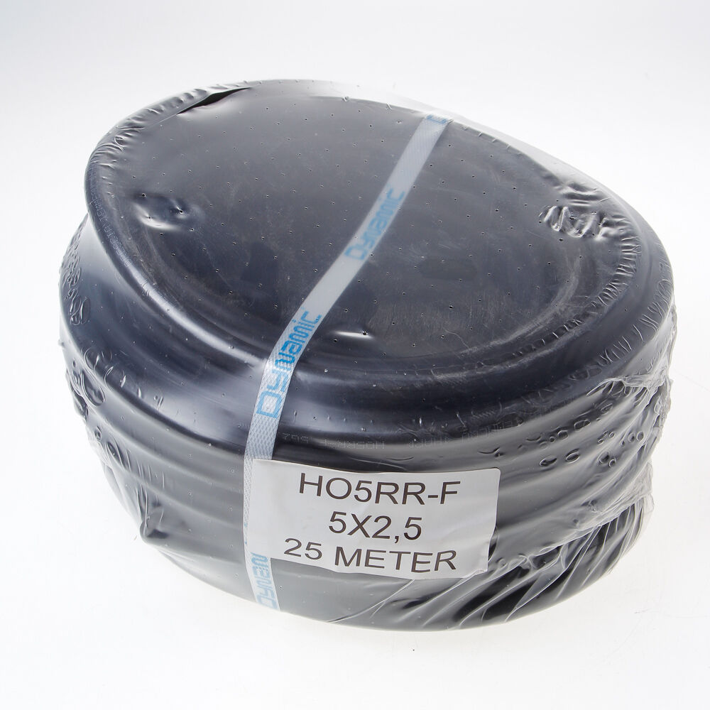 Kabel neopr.zwart 5x2.5 (25m)