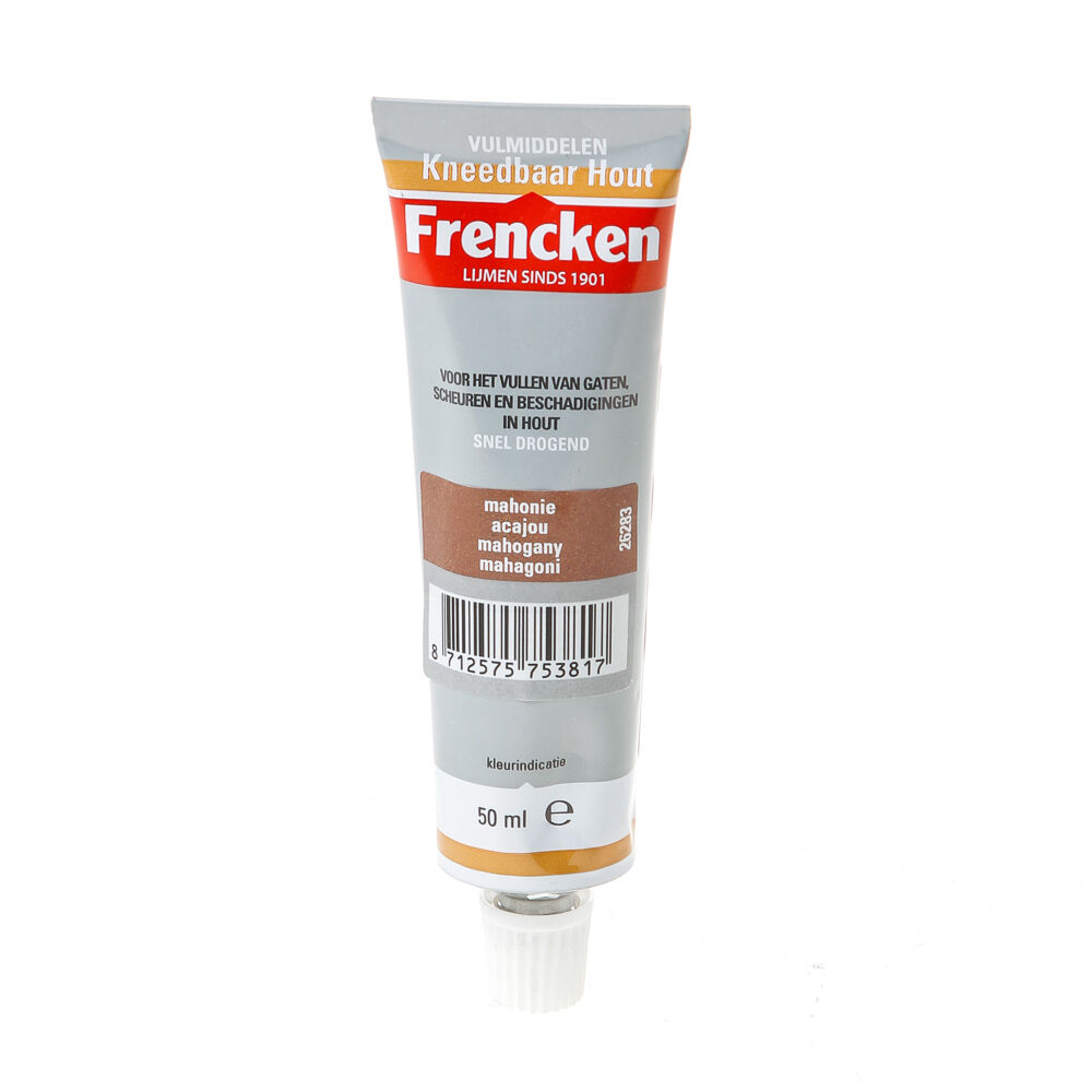 Kneedbaar hout mahonie tube 50ml