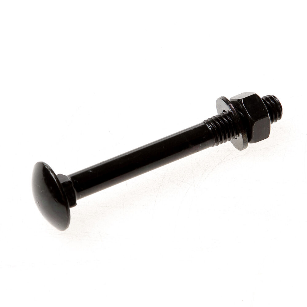 Slotbout M8x90 zwart met moer/ring