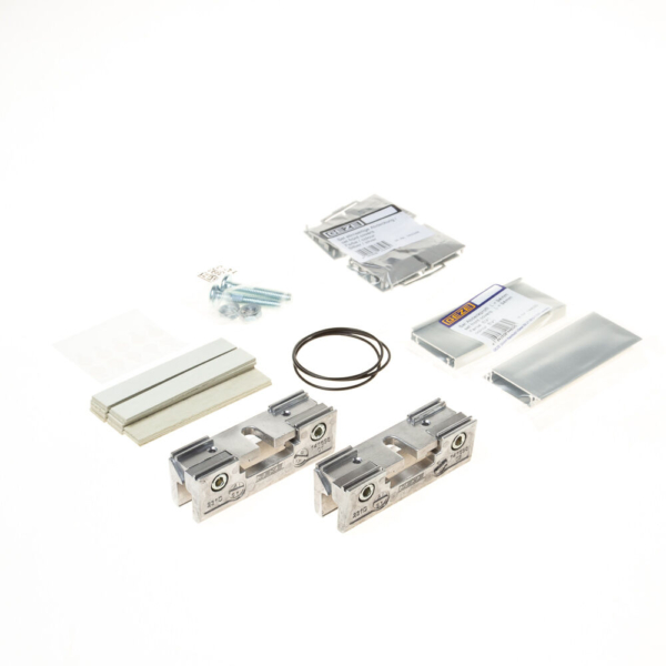 Set glasklemplaten zilverkleur EV1 30mm