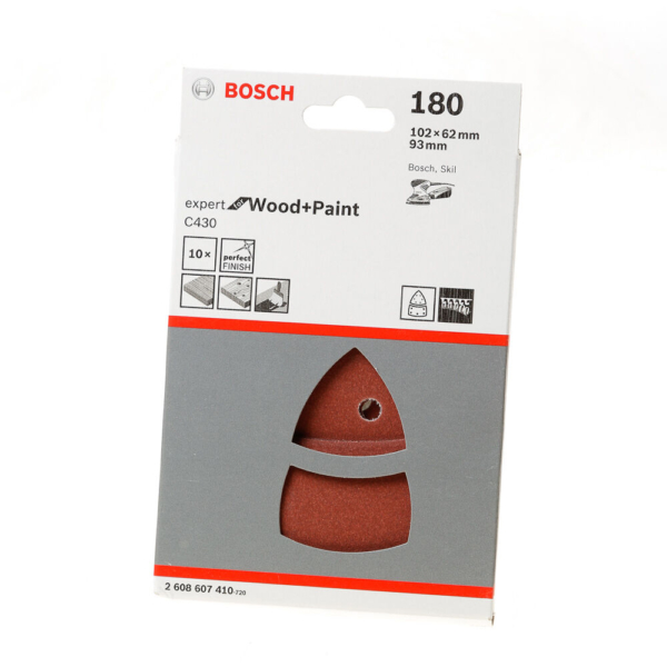 Schuurbladset 102x62/93mm k180(10)