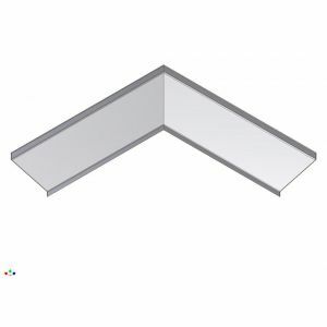 Gelaste inwendige hoek brute onbehandeld, 500 x 500, 90º W70