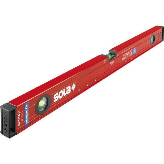 WATERPAS ALU MAGN REDM 3 80CM