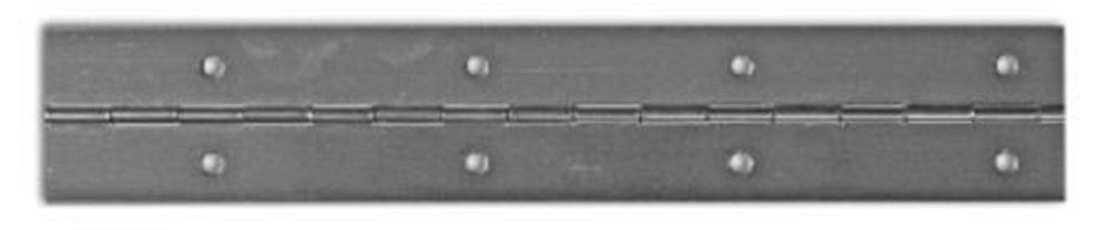 Pianoscharnier rvs mat 50x0.7mm (3.50mtr)