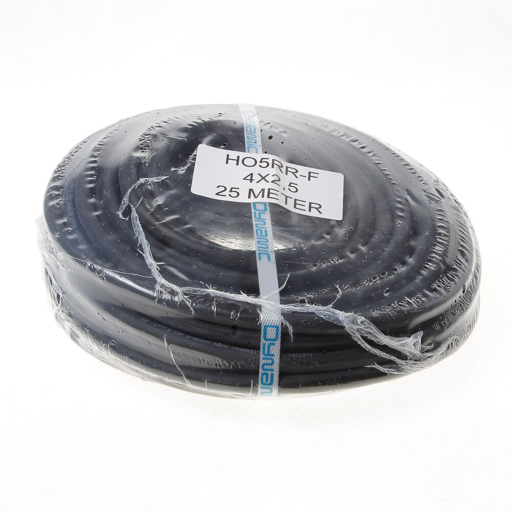 Kabel neopr.zwart 4x2.5 (25m)