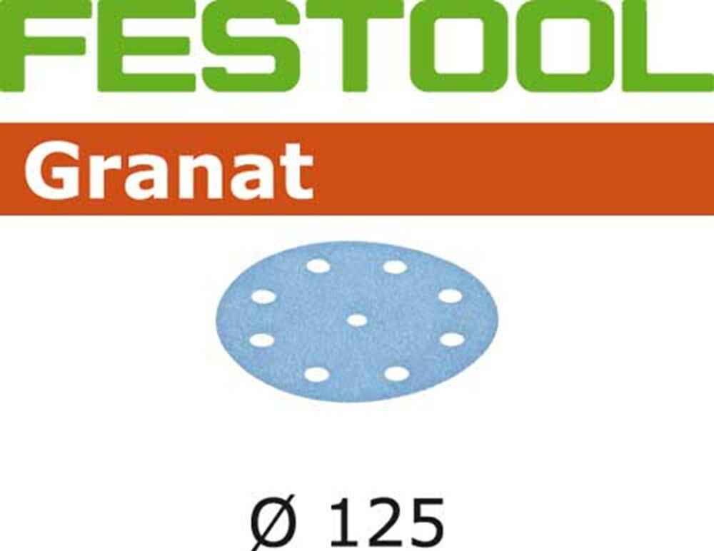 Festool schuurschijf Granat dia 125mm/9 K220 (100st)